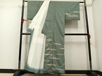 平和屋着物●本場大島紬 訪問着 カタス7マルキ 霞文 正絹 逸品 AABG0451ph