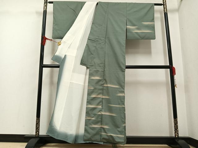 平和屋着物●本場大島紬 訪問着 カタス7マルキ 霞文 正絹 逸品 AABG0451ph