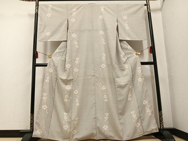 平和屋着物●本塩沢 110亀甲 花間道 正絹 逸品 未使用 AABG0453ph