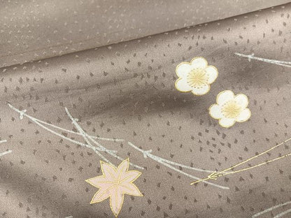 平和屋着物●洗える最高級着物　＜英＞はなぶさ謹製　訪問着　松　梅　楓　金彩　AABG0463ph