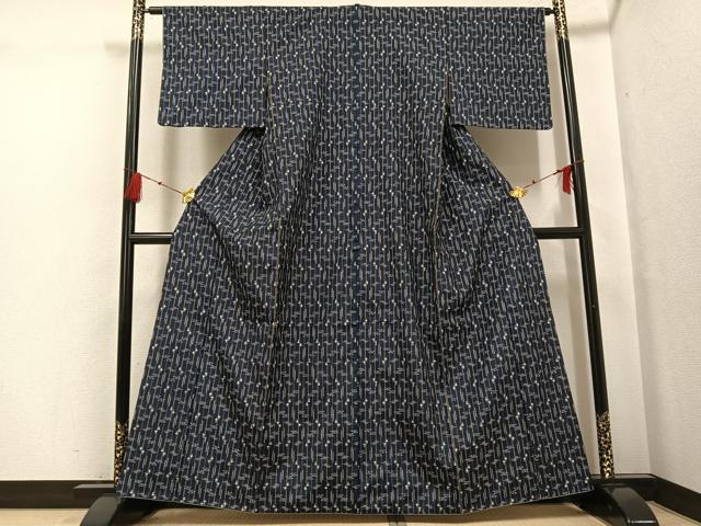 平和屋着物●本場琉球絣　紬　正絹　逸品　AABG0470ph