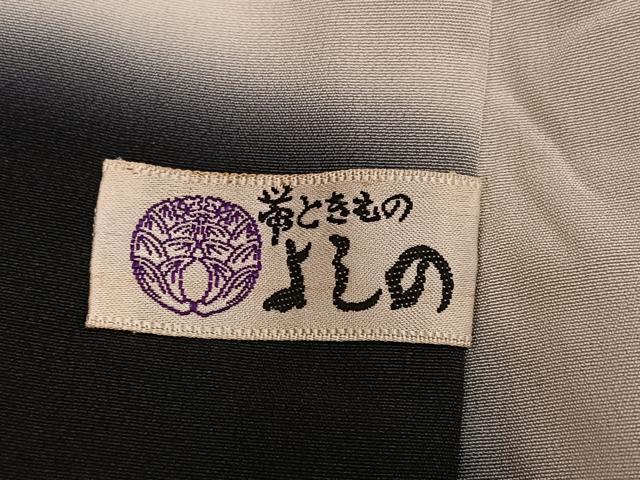平和屋着物●江戸小紋　万筋　黒×白　正絹　逸品　AABG0471ph
