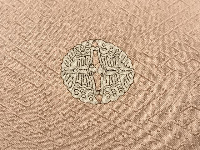 平和屋着物●京友禅作家　米沢新之助　色留袖　駒刺繍　地紙草花文　金彩　正絹　逸品　AABG0472ph