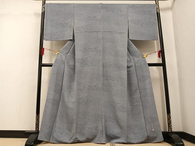 平和屋着物●伝統工芸士 関正三郎 江戸小紋 草花文 正絹 逸品 AABG0474ph