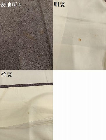 平和屋着物●人間国宝・小宮康助愛弟子　小川寛　江戸小紋　唐草文　正絹　逸品　AABG0476ph