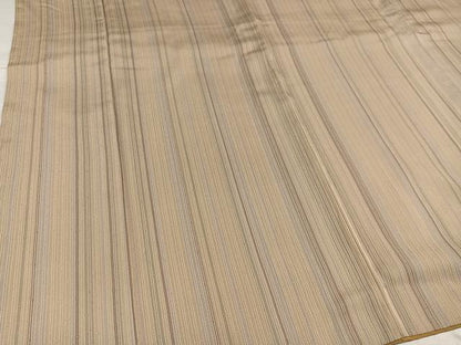 平和屋着物●お召 竹縞 正絹 逸品 AABG0477ph