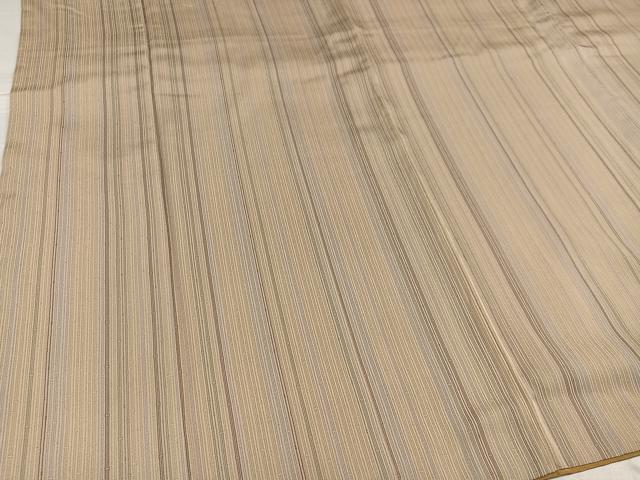 平和屋着物●お召 竹縞 正絹 逸品 AABG0477ph