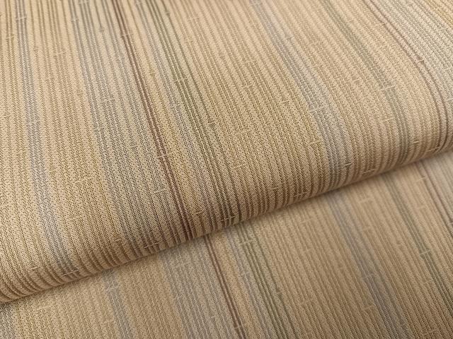 平和屋着物●お召 竹縞 正絹 逸品 AABG0477ph