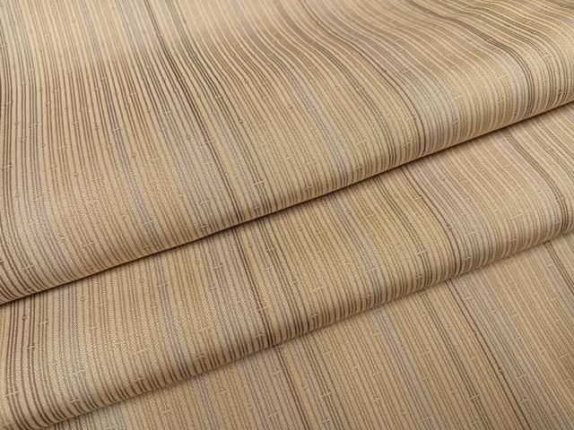 平和屋着物●お召 竹縞 正絹 逸品 AABG0477ph