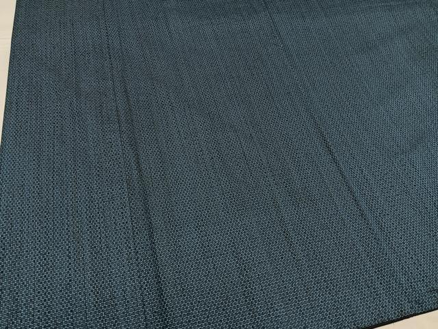 平和屋着物●男性　お召　亀甲柄　正絹　逸品　AABG0479ph