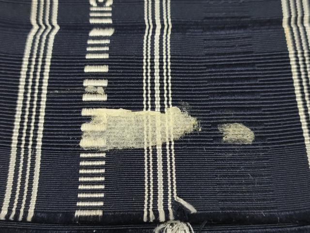 平和屋着物◎男性　本場筑前博多織　角帯　献上　正絹　逸品　AABG0519ay
