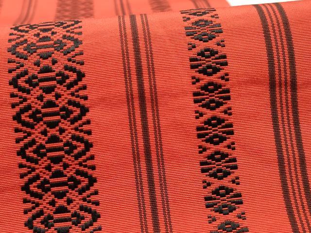 平和屋着物◎本場筑前博多織　半幅帯　吉弥帯　献上　証紙付き　正絹　逸品　AABG0548ay