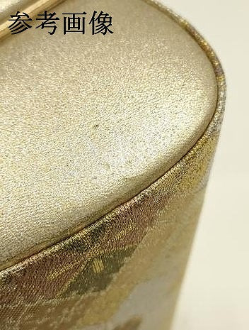 平和屋着物●和装小物　和装バッグ　ハンドバッグ　花菱　金銀糸　逸品　AABG0595ay