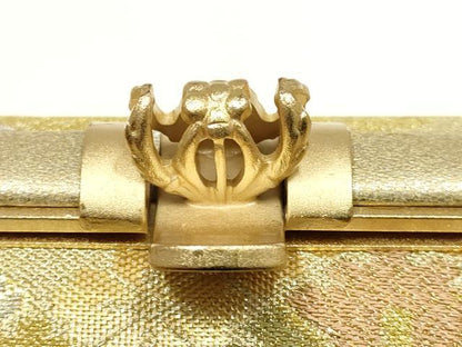 平和屋着物●和装小物　和装バッグ　ハンドバッグ　花菱　金銀糸　逸品　AABG0595ay