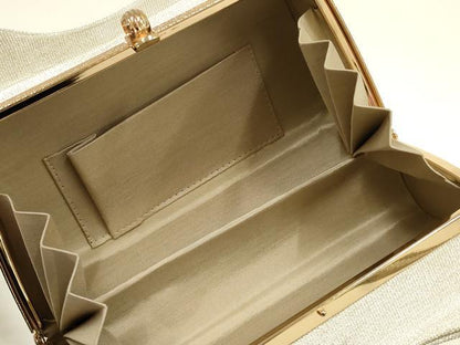 平和屋着物●和装小物　和装バッグ　ハンドバッグ　金銀糸　逸品　AABG0598ay