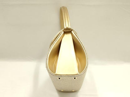 平和屋着物●和装小物　和装バッグ　ハンドバッグ　花柄　金銀糸　マグネット式　逸品　AABG0599ay