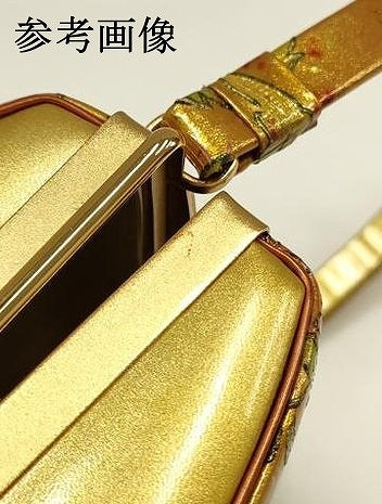 平和屋着物▼和装小物 和装バッグ おき宗 ハンドバッグ 花柄 更紗 金彩 逸品 AABG0601ay