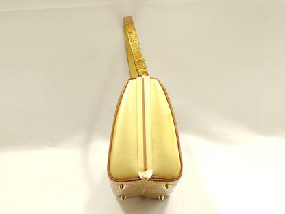 平和屋着物▼和装小物 和装バッグ おき宗 ハンドバッグ 花柄 更紗 金彩 逸品 AABG0601ay