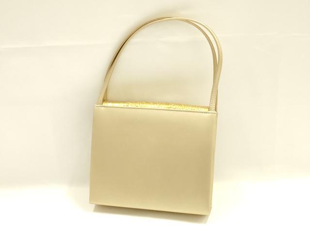 平和屋着物▼和装小物　和装バッグ　ハンドバッグ　金彩　ラインストーン　逸品　AABG0614ay