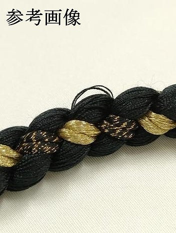 平和屋着物●和装小物　振袖用帯締め　装飾　ちりめん細工　飾り玉　金糸　金彩　逸品　AABG0634ay