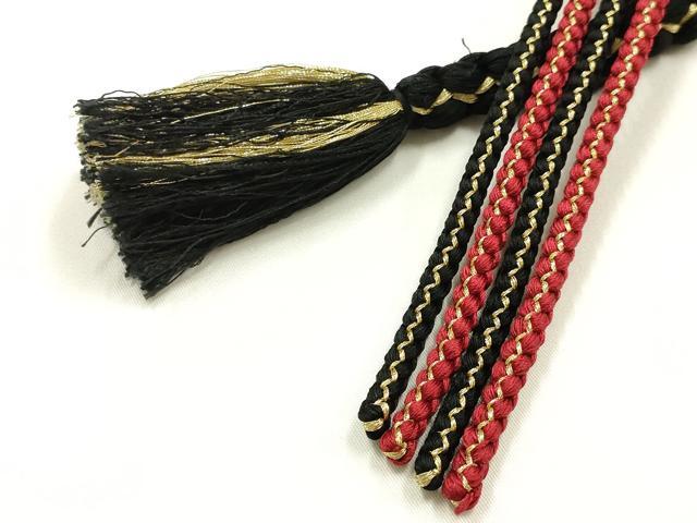 平和屋着物●和装小物　振袖用帯締め　装飾　ビーズ　あわじ玉　金銀糸　逸品　AABG0636ay