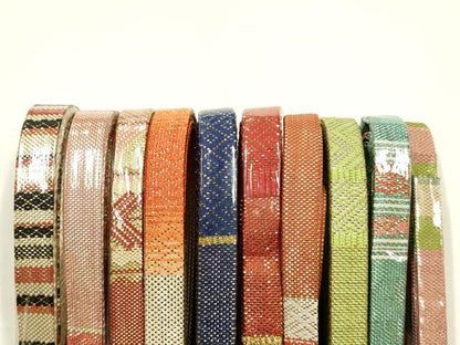 平和屋着物●和装小物　帯締め10本セット　本場筑前博多織　佐賀錦　金糸　逸品　全て未使用　AABG0642ay