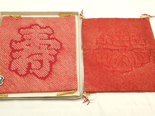 平和屋着物▼和装小物 袱紗・風呂敷まとめて10点 つづれ 白山紬 絞り 宝船 松 家紋 寿 金銀糸 逸品 未使用品あり AABG0647ay