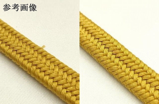 平和屋着物●極上　有職組紐道明　帯締め　冠組　芥子色　宮内庁御用　国立博物館御用　東京芸術大学御用 　逸品　AABG0663ay