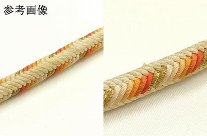 平和屋着物●極上　有職組紐道明　帯締め　奈良組　丸胡蝶　金糸　宮内庁御用　国立博物館御用　東京芸術大学御用 　逸品　AABG0682ay