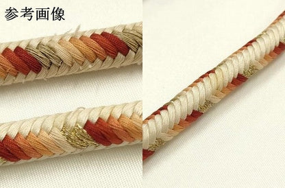 平和屋着物●極上　有職組紐道明　帯締め　奈良組　丸胡蝶　金糸　宮内庁御用　国立博物館御用　東京芸術大学御用 　逸品　AABG0684ay