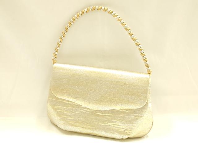 平和屋着物●和装小物　和装バッグ・草履セット　伊と忠　つづれ　ハンドバッグ　2way　金銀糸　逸品　AABG0716ay