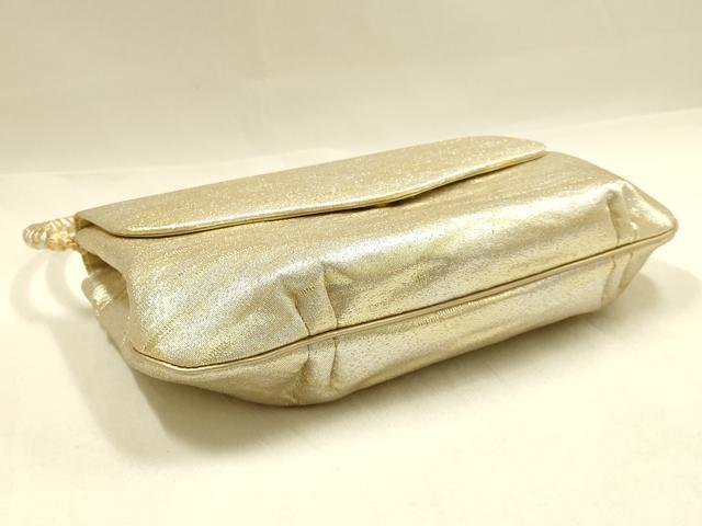 平和屋着物●和装小物　和装バッグ・草履セット　伊と忠　つづれ　ハンドバッグ　2way　金銀糸　逸品　AABG0716ay