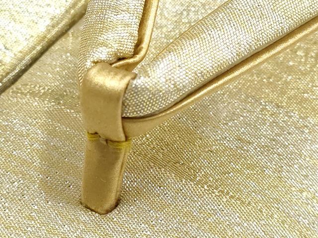平和屋着物●和装小物　和装バッグ・草履セット　伊と忠　つづれ　ハンドバッグ　2way　金銀糸　逸品　AABG0716ay