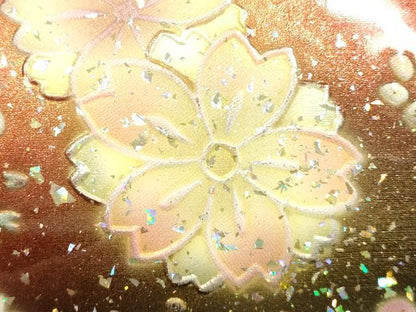 平和屋着物▼和装小物　和装バッグ　振袖用　ハンドバッグ　花柄　暈し　逸品　AABG0729ay