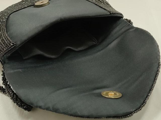 平和屋着物▼和装小物　和装バッグ　ショルダーバッグ　ビーズバッグ　マグネット式　逸品　AABG0740ay