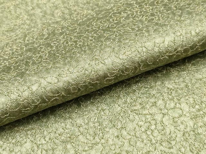 平和屋着物●久保田一竹　幻の辻が花　小紋　反物　着尺　金通し地　正絹　逸品　未使用　AABG0761ay