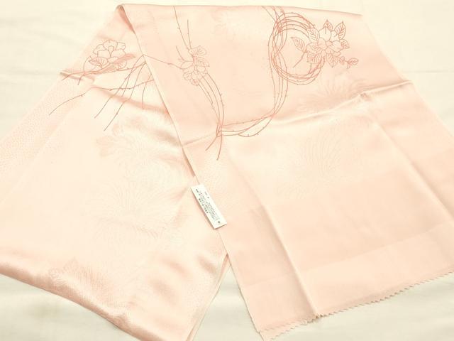 平和屋本店●和装小物　帯締め・帯揚げセット　蔦草花文　椿　金糸　暈し　逸品　未使用　AABG0779ay