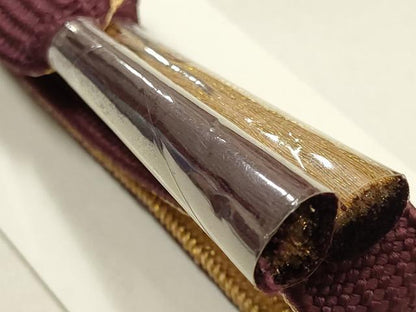 平和屋着物●和装小物　帯締め・帯揚げセット　高麗組　大小霰　暈し　金糸　逸品　未使用　AABG0781ay