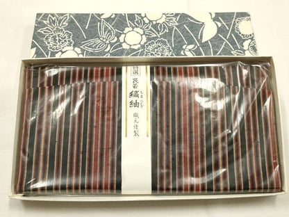 平和屋着物▼和装小物　財布・巾着まとめて10点　紬　絣　米沢織　伊予かすり　逸品　未使用品あり　AABG0792ay