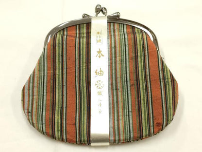 平和屋着物▼和装小物　財布・巾着まとめて10点　紬　絣　米沢織　伊予かすり　逸品　未使用品あり　AABG0792ay