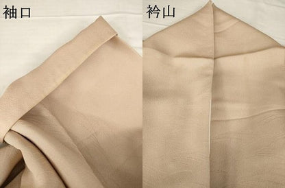 平和屋着物●訪問着 向かい鳥花文 地紋起こし 金彩 正絹 逸品 AABG0804ck