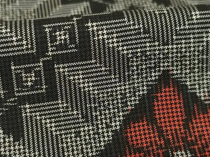 平和屋着物●本場大島紬　アンサンブル　花菱文　正絹　逸品　AABG0807ck