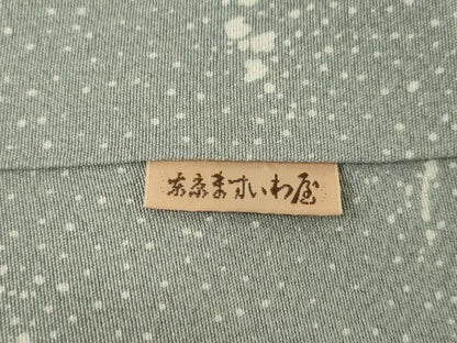 平和屋着物●伝統工芸士　水谷滉　小紋　幾何学文　ますいわ屋扱い　正絹　逸品　AABG0812ck