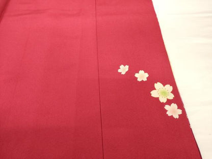平和屋着物●豪華振袖 流水花文 暈し染め 金彩 金通し地 正絹 逸品 AABG0829ck