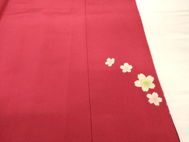 平和屋着物●豪華振袖 流水花文 暈し染め 金彩 金通し地 正絹 逸品 AABG0829ck
