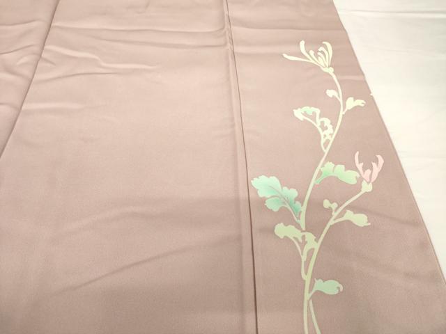 平和屋着物●訪問着　草花文　正絹　逸品　AABG0831ck