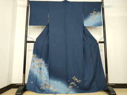 平和屋着物●訪問着 楓 暈し染め 金彩 正絹 逸品 未使用 AABG0832ck