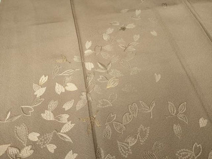 平和屋着物●ファッションデザイナー　コシノアヤコ 　訪問着　総刺繍　舞桜文　暈し染め　金糸　正絹　逸品　AABG0833ck