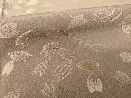 平和屋着物●ファッションデザイナー　コシノアヤコ 　訪問着　総刺繍　舞桜文　暈し染め　金糸　正絹　逸品　AABG0833ck