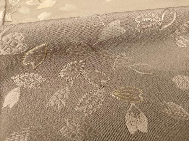 平和屋着物●ファッションデザイナー　コシノアヤコ 　訪問着　総刺繍　舞桜文　暈し染め　金糸　正絹　逸品　AABG0833ck